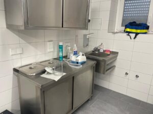 Waschbecken zur Präparation